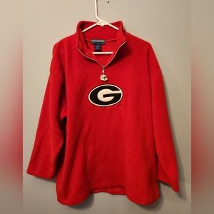 Vintage Eagle's Eye Georgia Bulldogs UGA Fleece Pullover Large